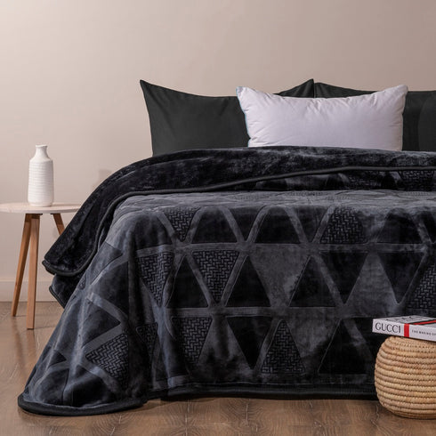 Luxury engraved blanket Double 1 pcs